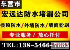 东营本地防水堵漏商家/楼顶防水/外墙防水/阳台防水/墙面维修